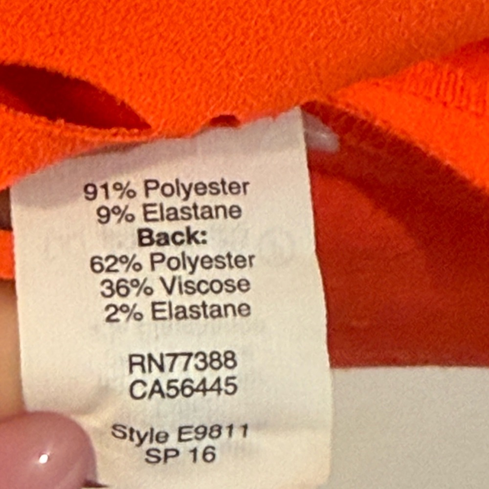 J. Crew - Orange Cut Out Dress - size 2 - Picture 3 of 6